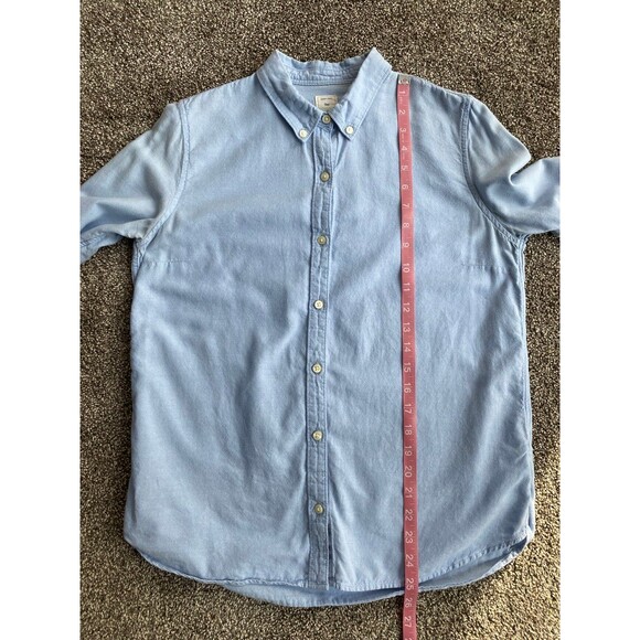 GAP Women’s Fitted Boyfriend Oxford Shirt Blue Size M - Picture 4 of 6